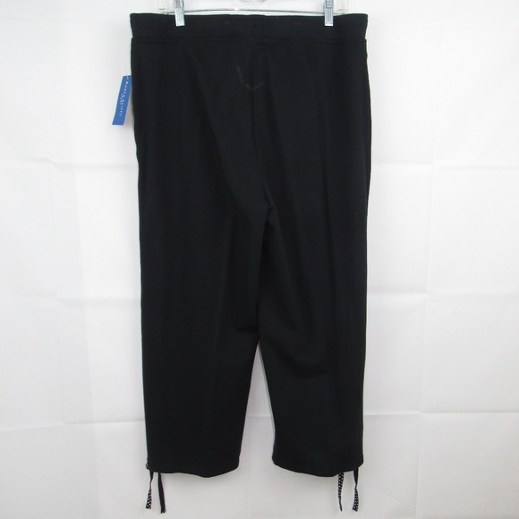 karen Scott Sport Track Pants Size L Draw String - Picture 4 of 5